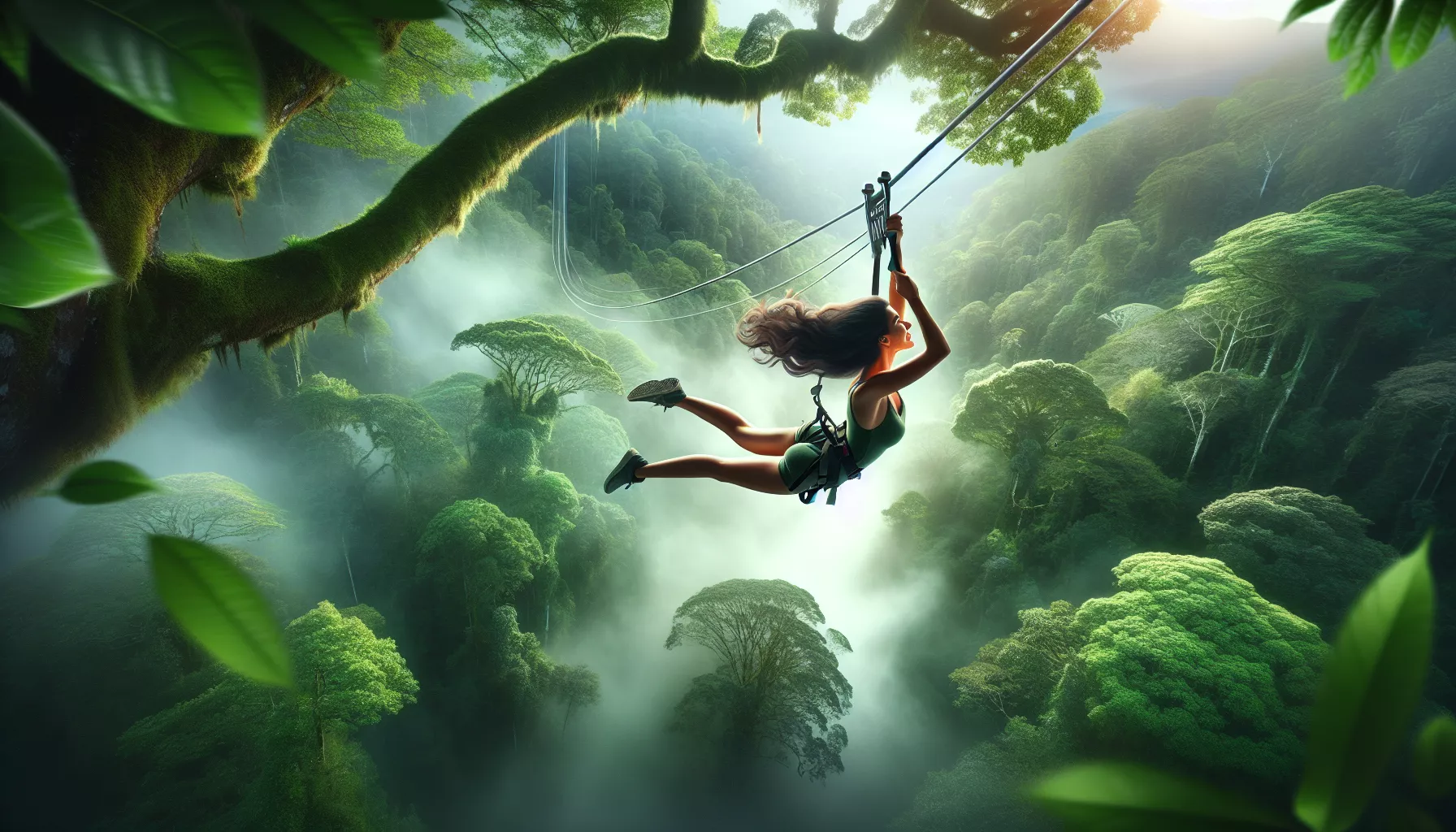 Zip-Lining im Monteverde Cloud Forest (Costa Rica)